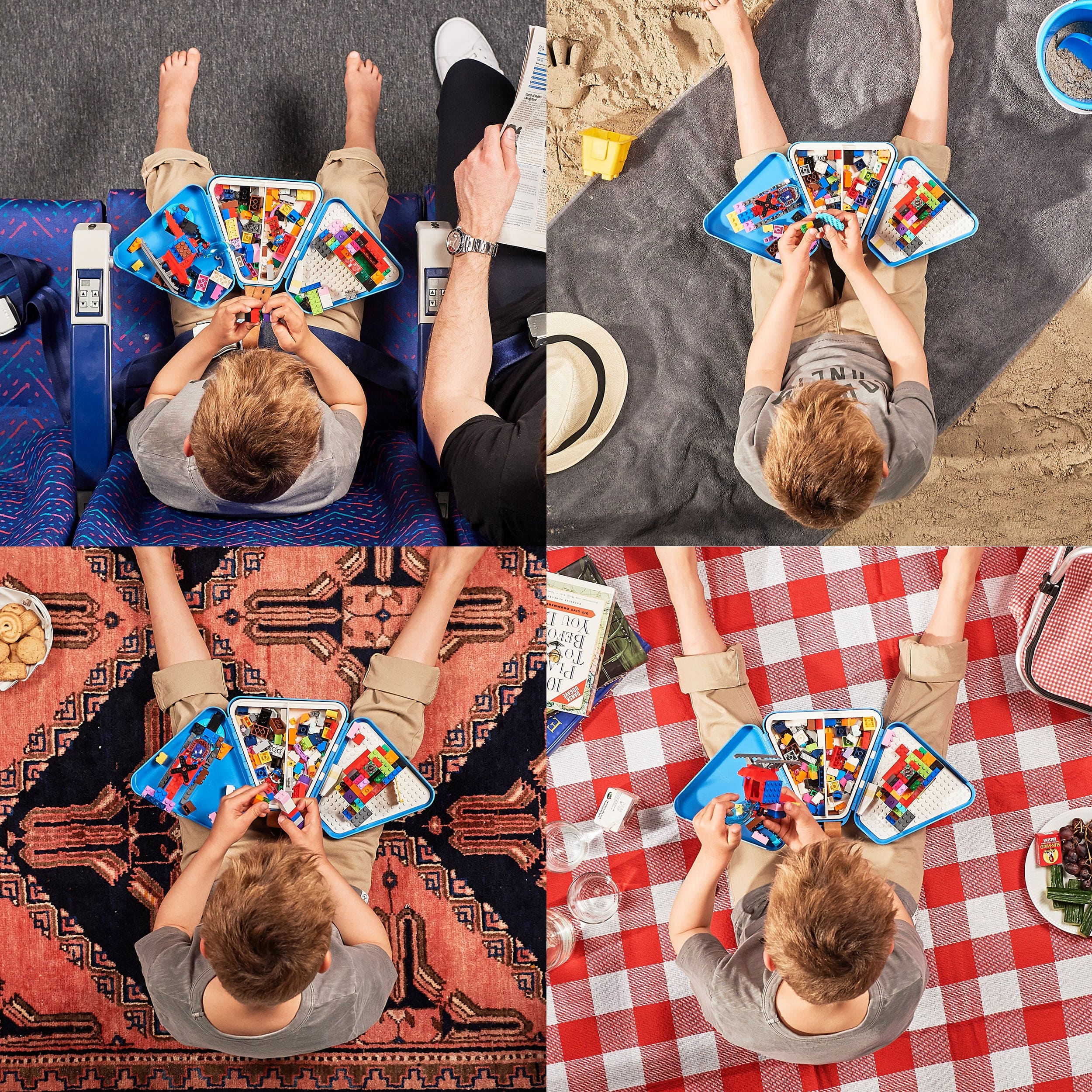 TeeBee Toybox & Play Tray - Red - Image 5